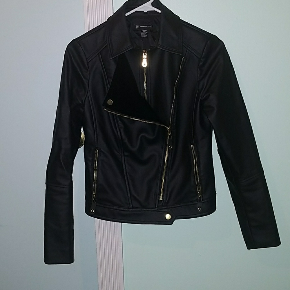Faux leather jacket
